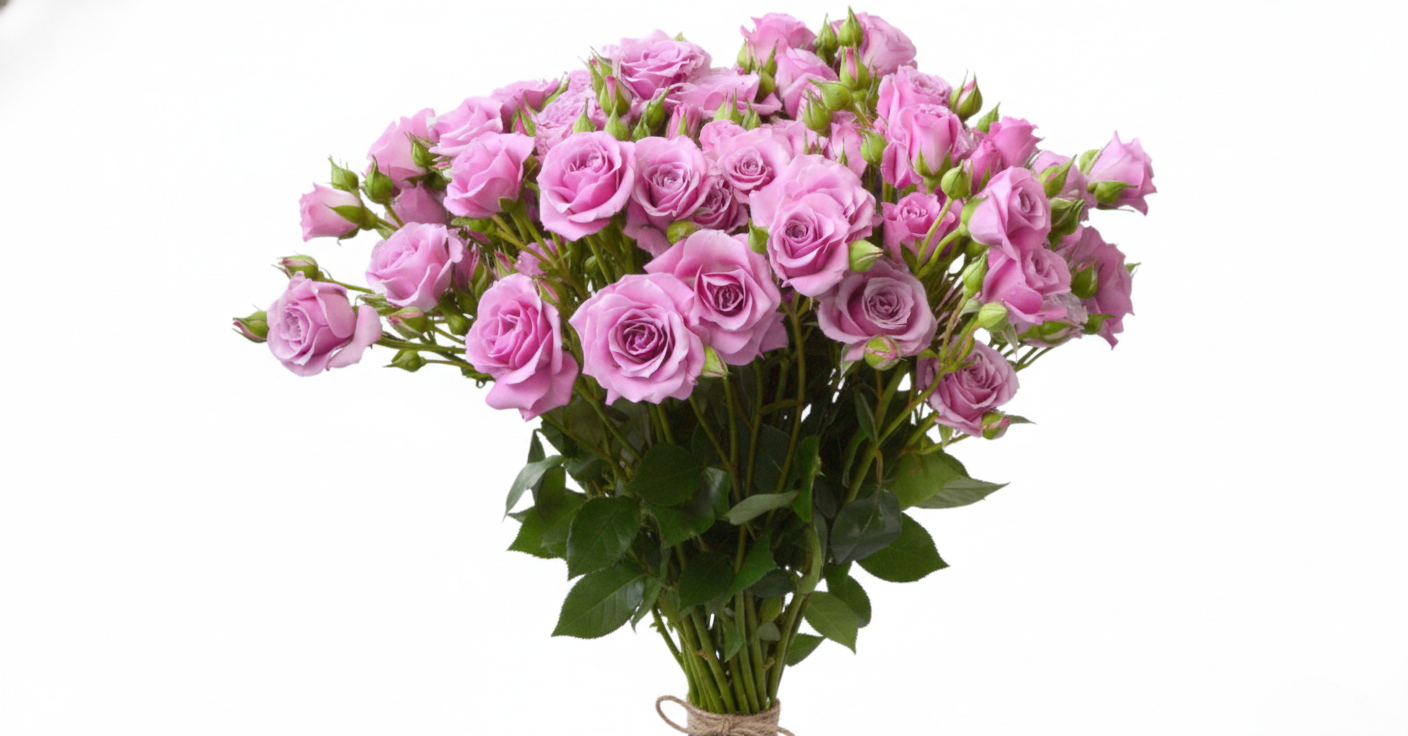 Spray roses lavender in bunch