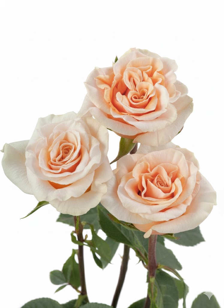 Peach roses for weddings