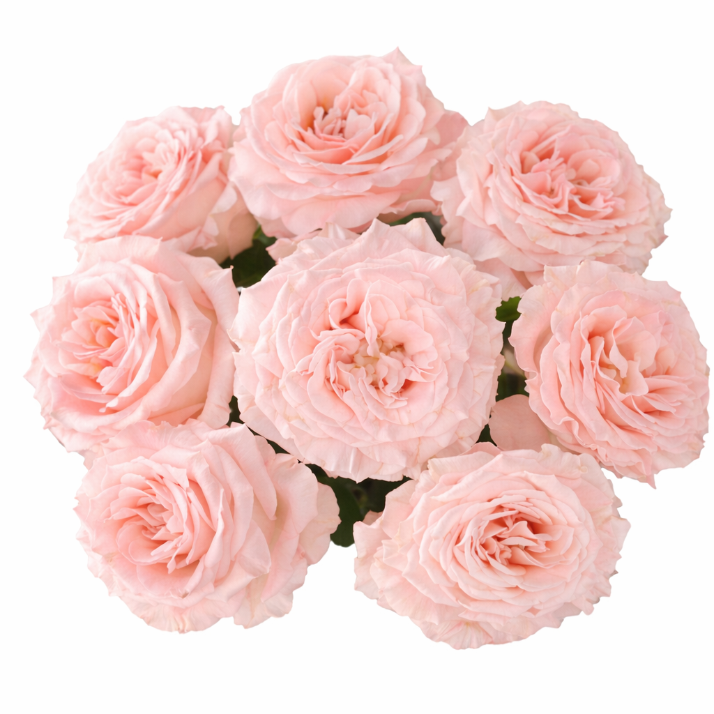 light pink roses in bulk
